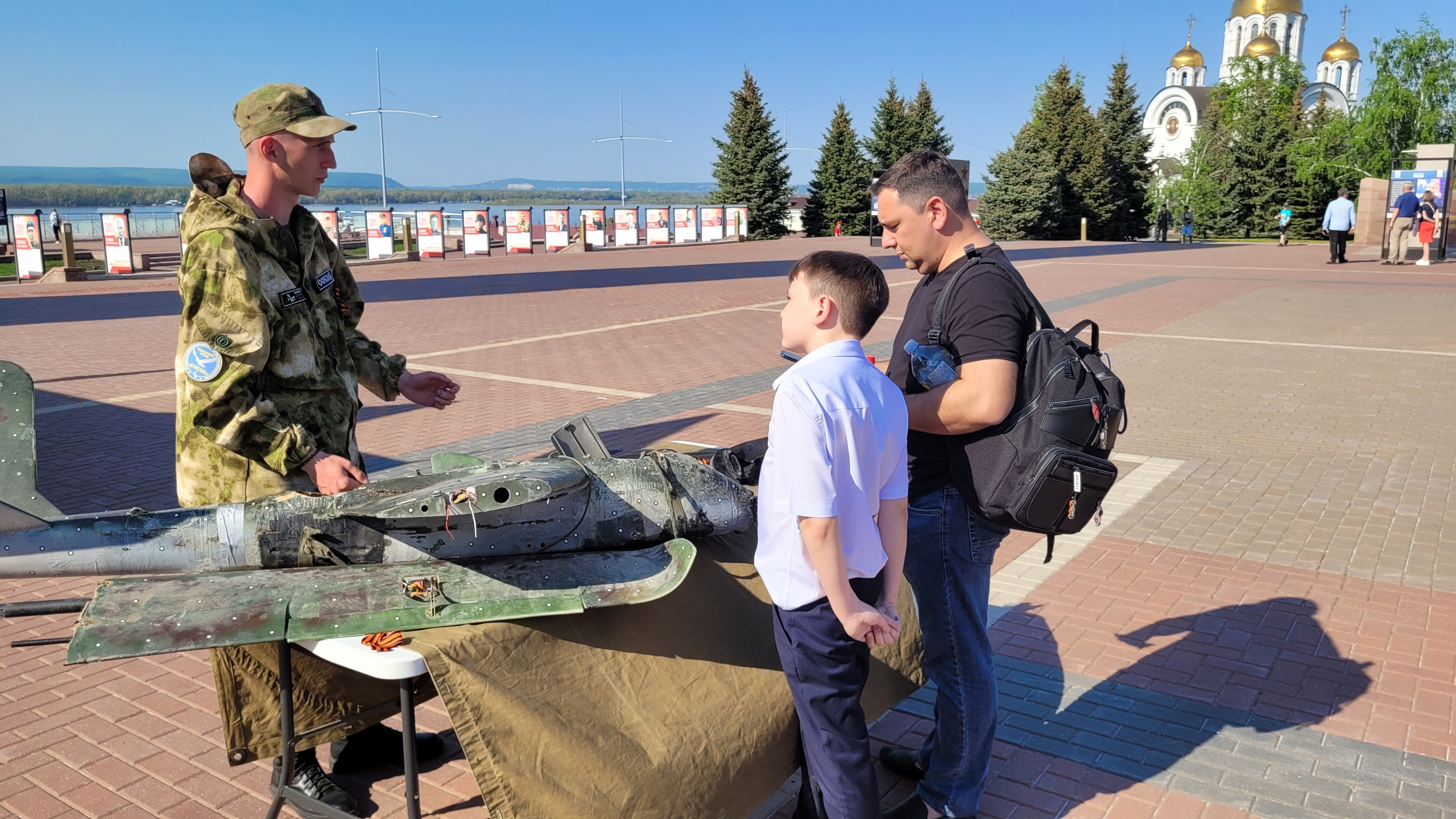 В Самаре на площади Славы работают тематические площадки в честь 81-годовщины Победы в Великой Отечественной войне