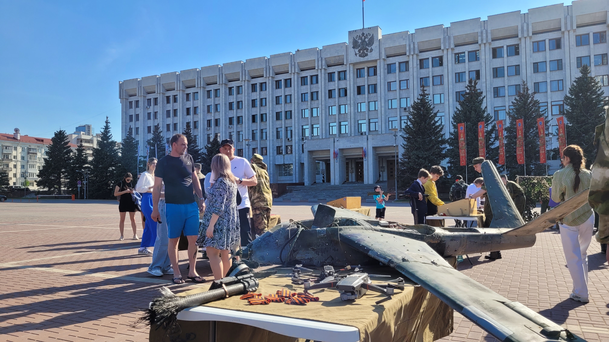 В Самаре на площади Славы работают тематические площадки в честь 81-годовщины Победы в Великой Отечественной войне