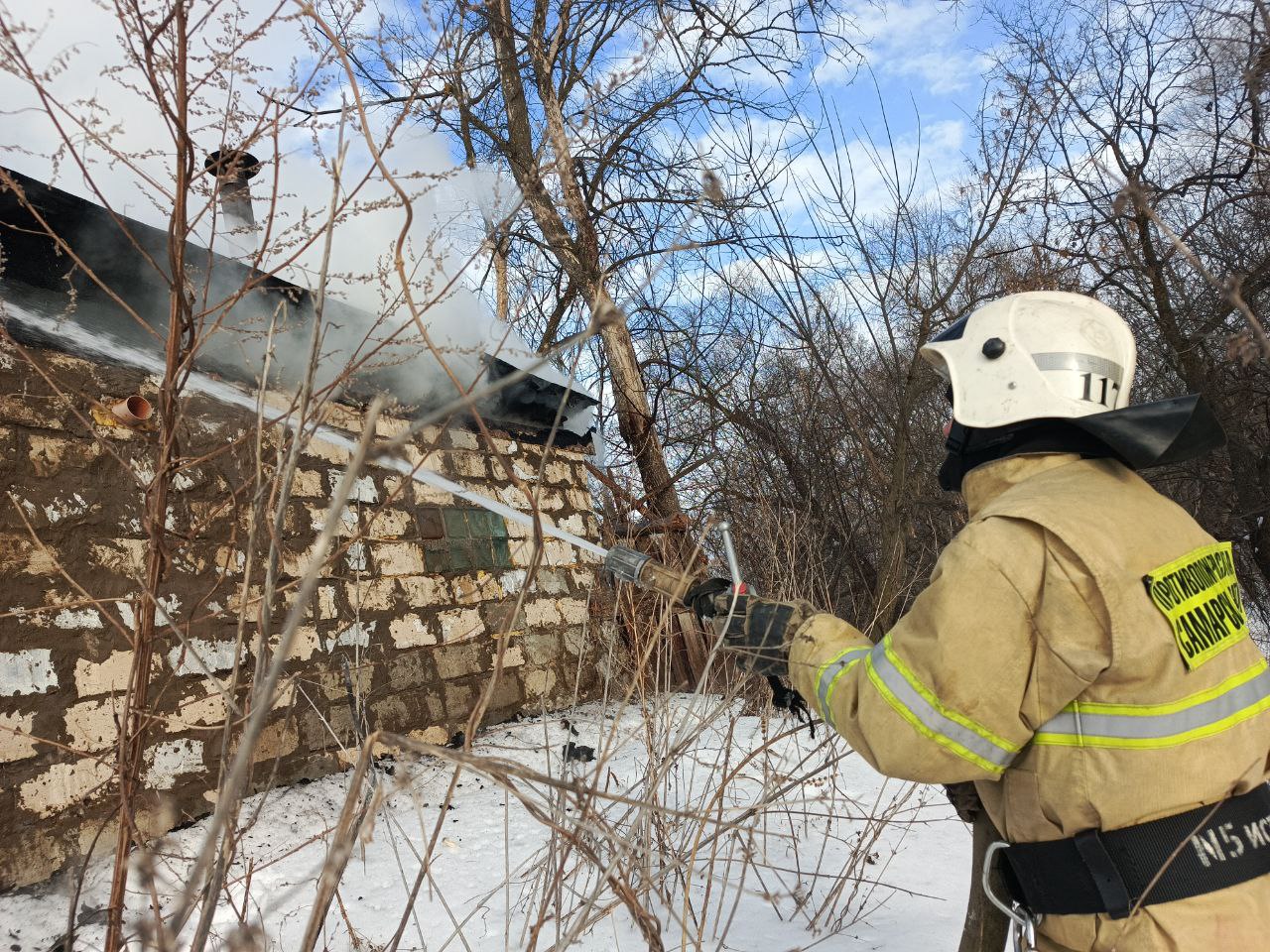 В Богатовском районе 27 февраля вспыхнула баня