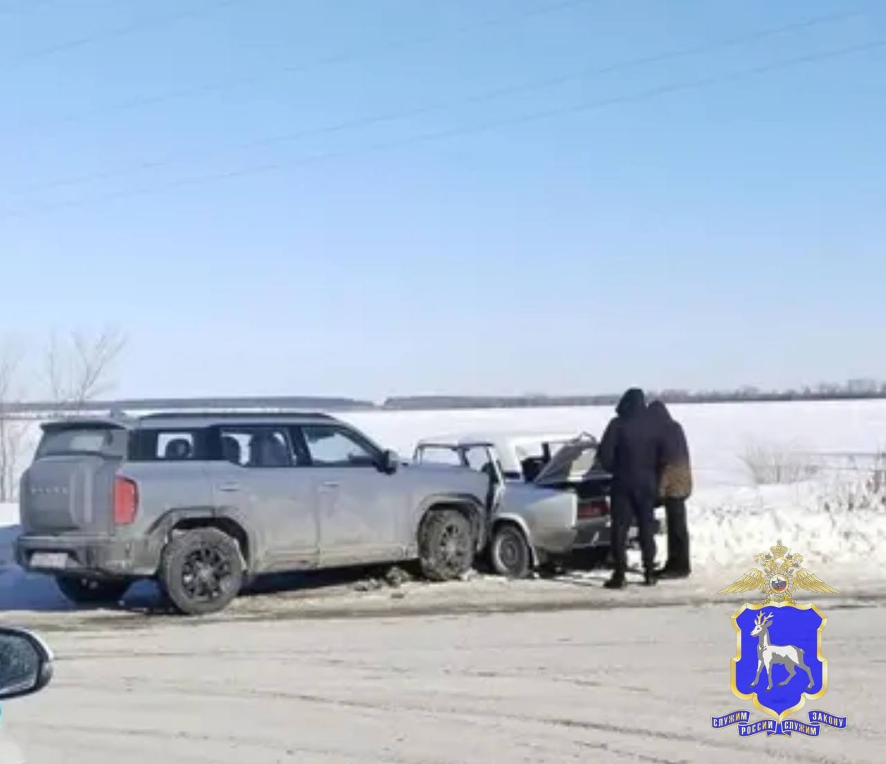 В Тольятти пенсионер на "пятерке" врезался в китайский кроссовер