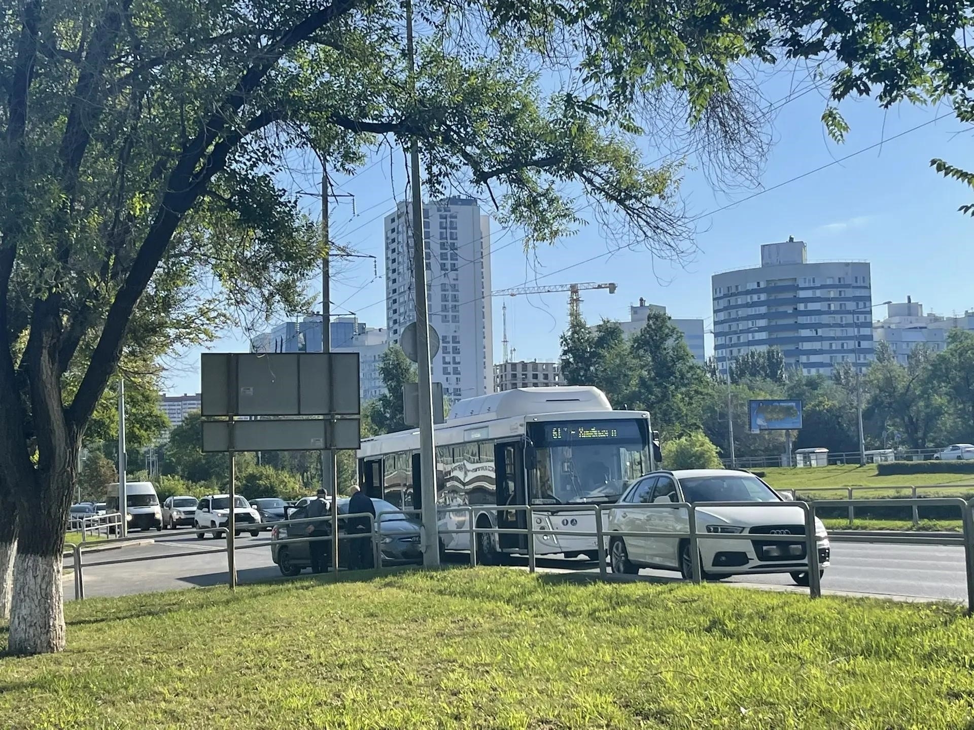 В Самаре на Ново-Садовой встали трамваи вечером 12 августа