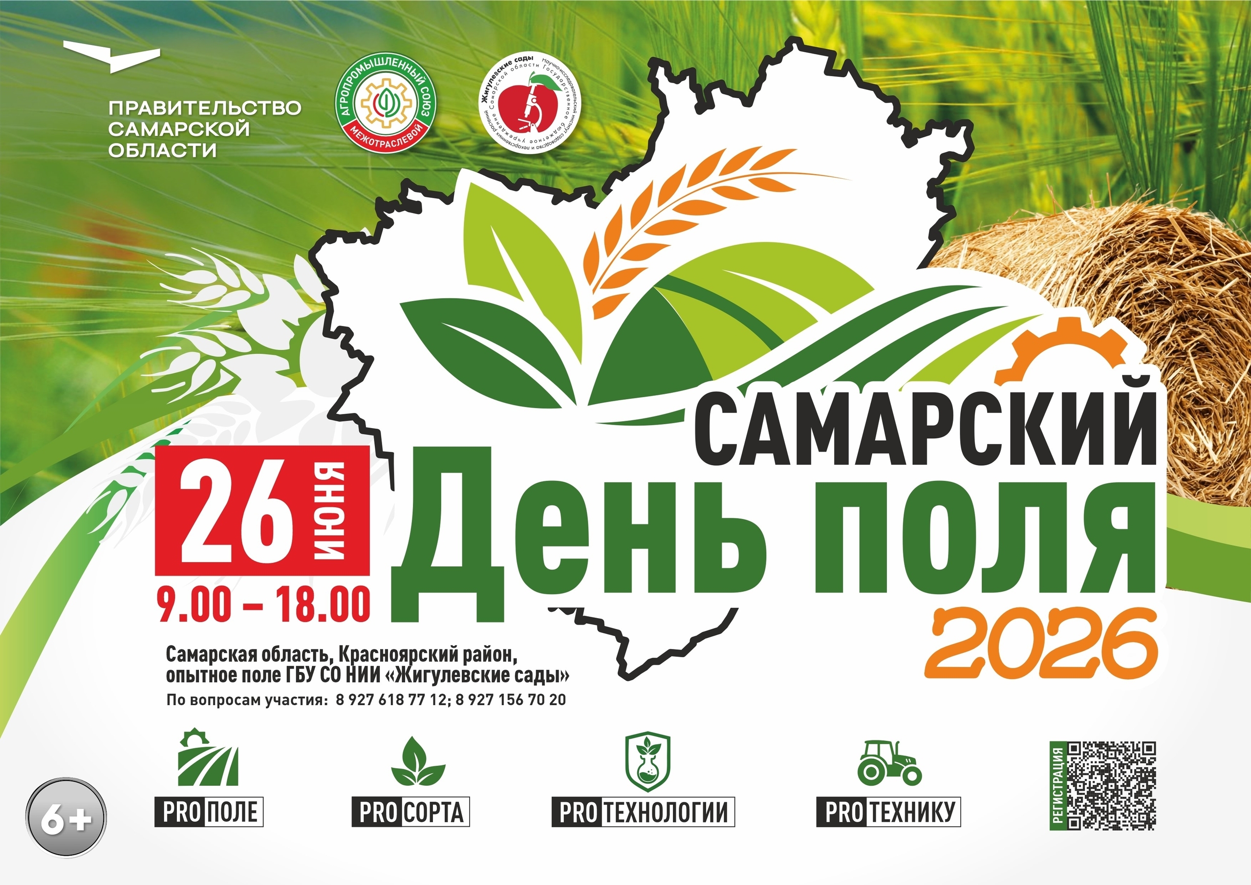 Передовые технологии, лучшие сорта культур и векторы роста: самарцев приглашают на День поля — 2026