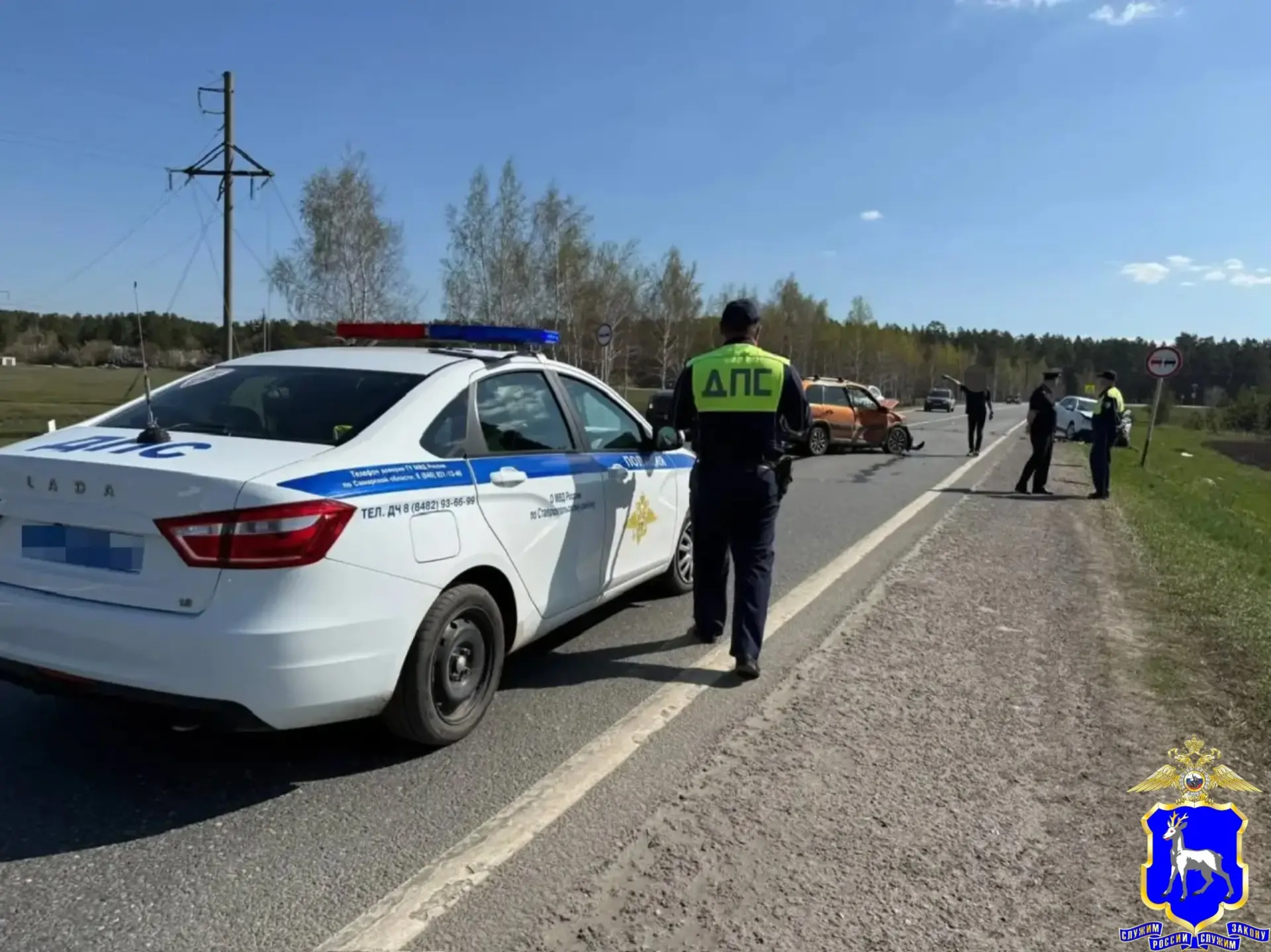 В массовом ДТП на трассе под Тольятти 16 апреля погиб водитель "Гранты"