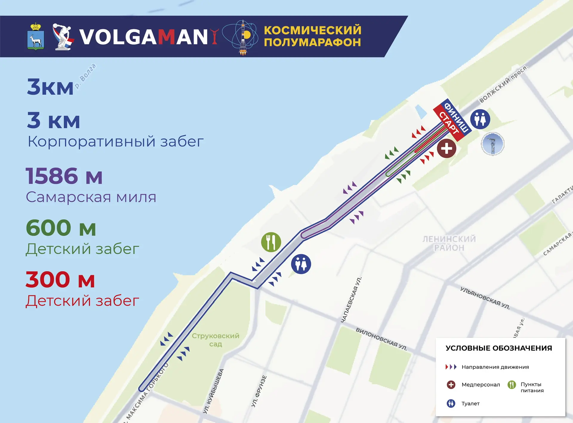 В Самаре изменится схема движения транспорта на время "Космического полумарафона"