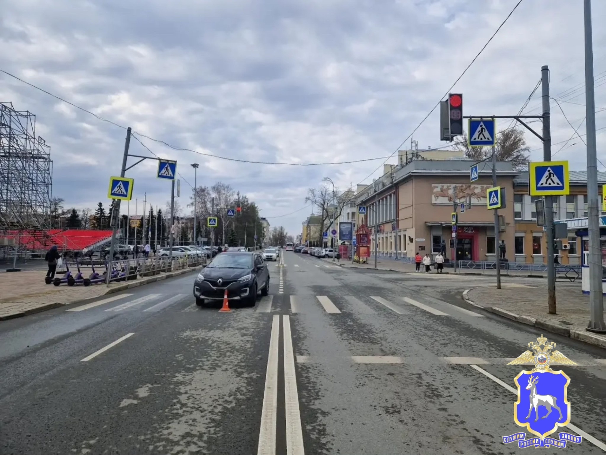 Пассажирский автобус столкнулся с иномаркой в Самаре
