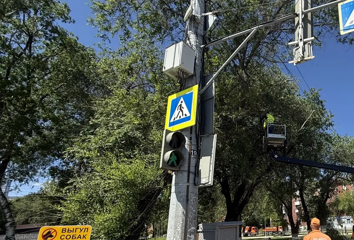 В Самаре обрезают деревья у светофоров и дорожных знаков 