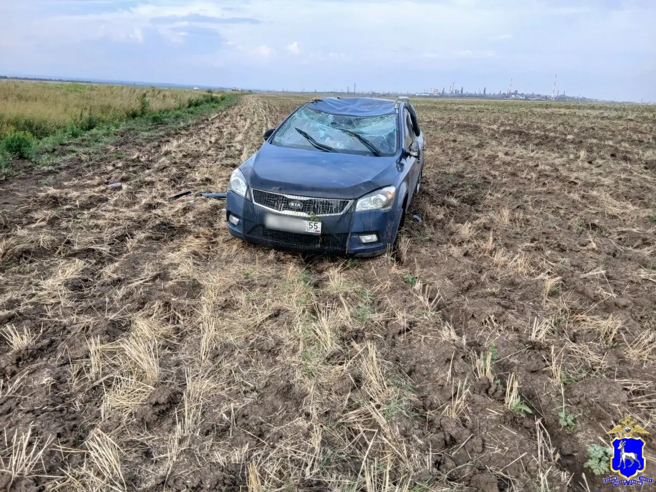Пострадали дети: женщина на Kia Ceed съехала в кювет под Сызранью