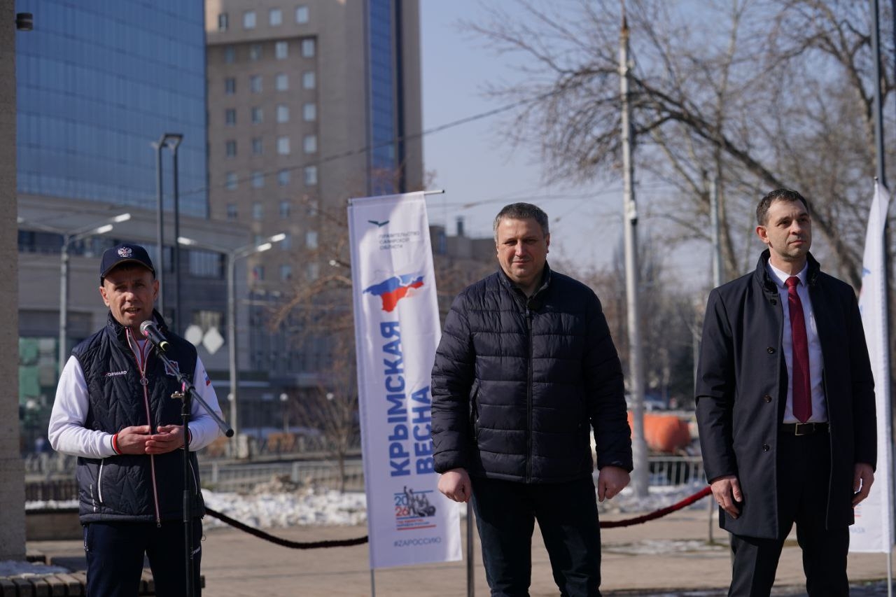 14 марта Самарская область встретила патриотический автопробег "Крым — Россия! Навсегда!"