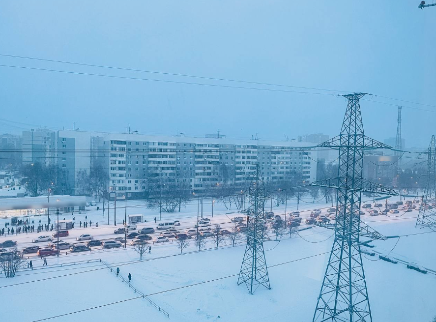 Самару утром 3 февраля сковали 9-балльные пробки