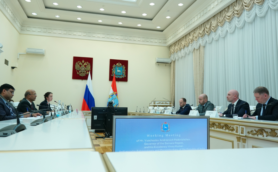 "Сотрудничество будет только развиваться": состоялась рабочая встреча губернатора Вячеслава Федорищева и Чрезвычайного и Полномочного посла Республики Индия в РФ Виная Кумара
