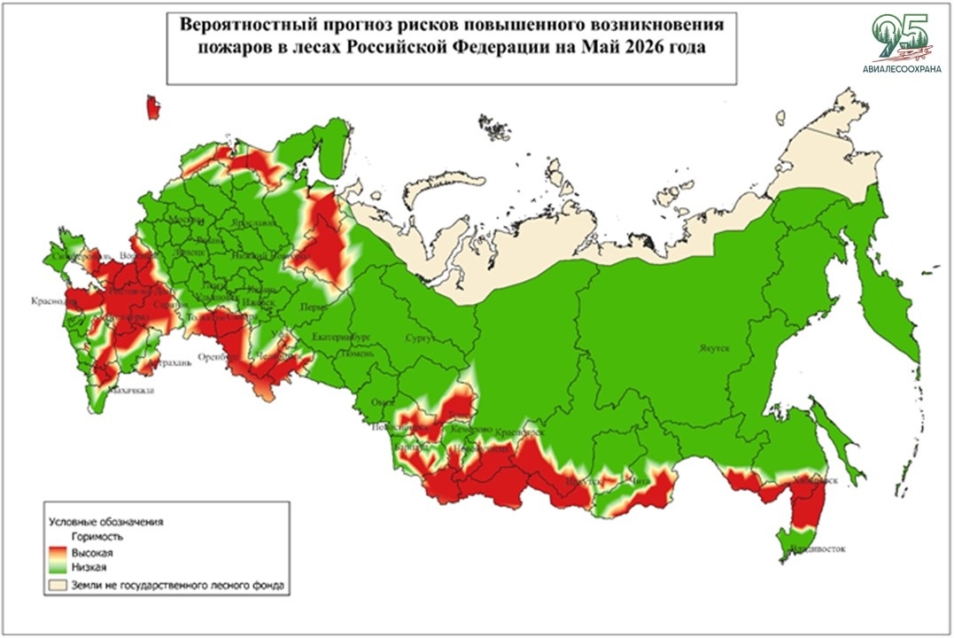 В мае Самарская область окажется в зоне риска по природным пожарам