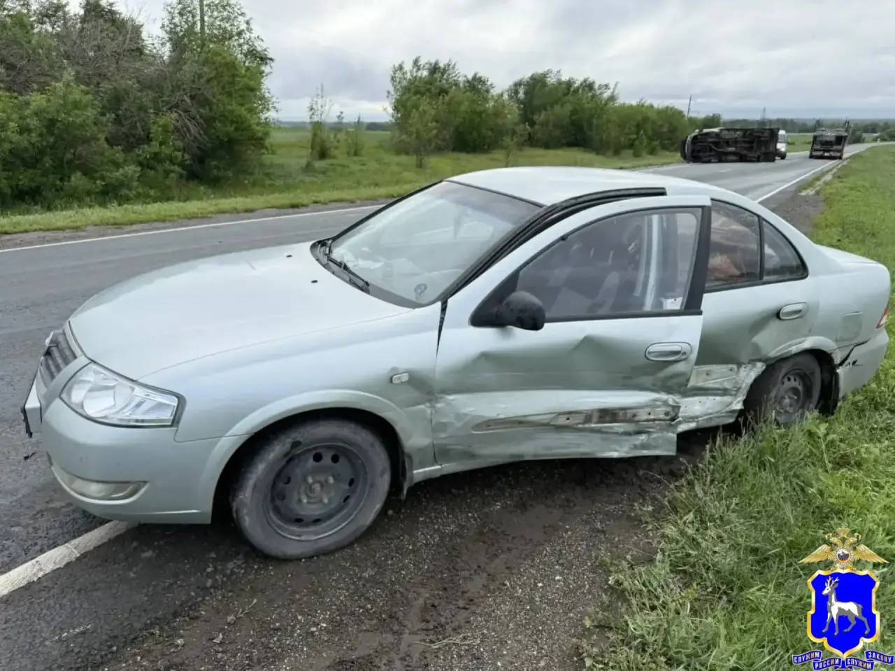 Водитель в больнице: в Самарской области 27 июня мужчина на "Гранте" устроил массовую аварию на встречке