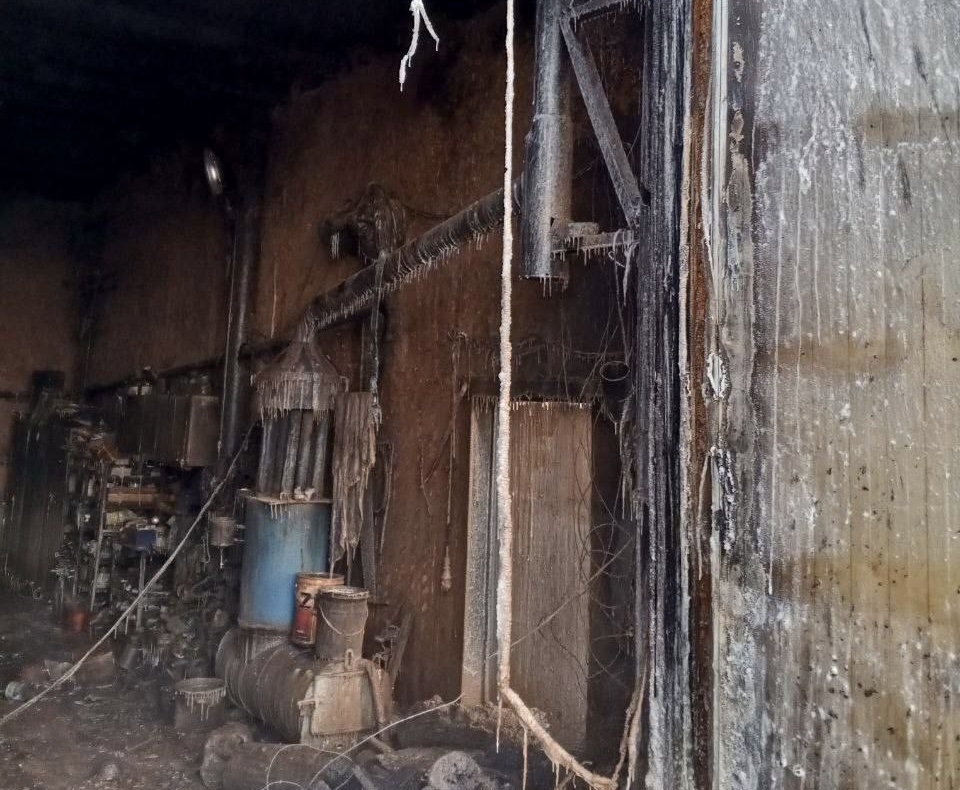 В Самарской области 18 января около 4 часов тушили пожар в частном гараже