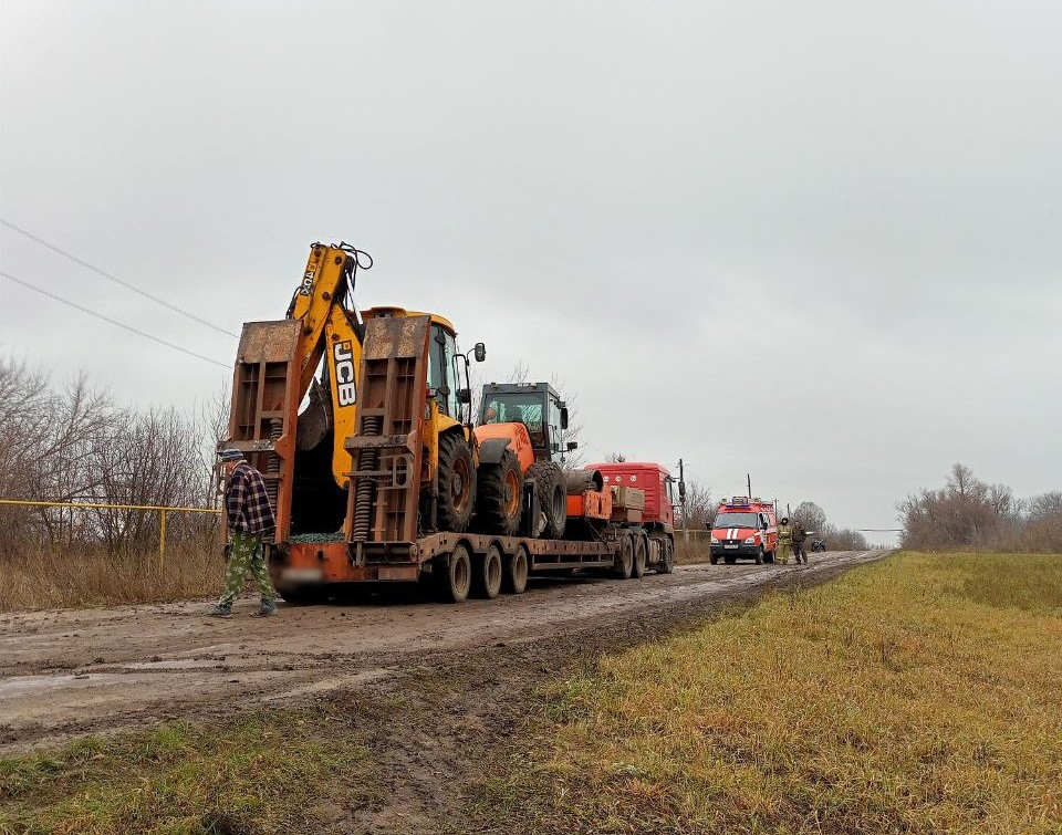 В Самарской области грузовик наехал на газовую трубу