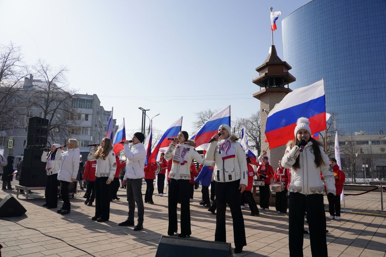 14 марта Самарская область встретила патриотический автопробег "Крым — Россия! Навсегда!"