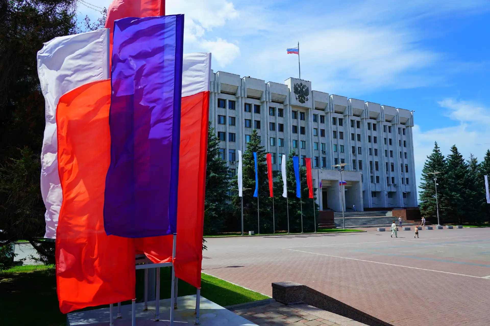 Ветераны СВО поздравили жителей Самарской области с Днем России
