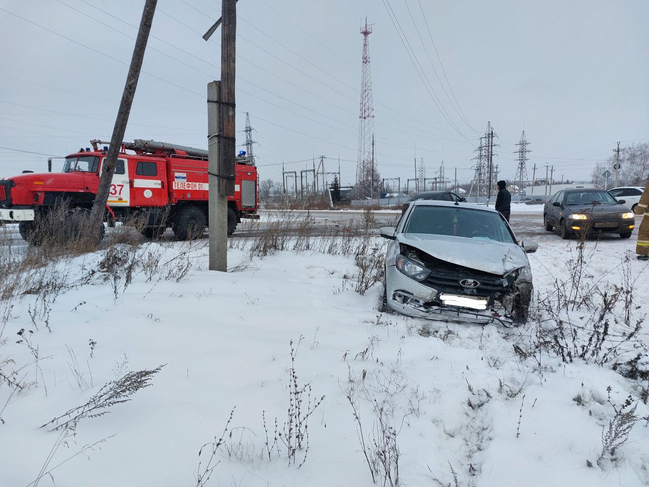 На трассе в Елховском районе столкнулись две "Лады"
