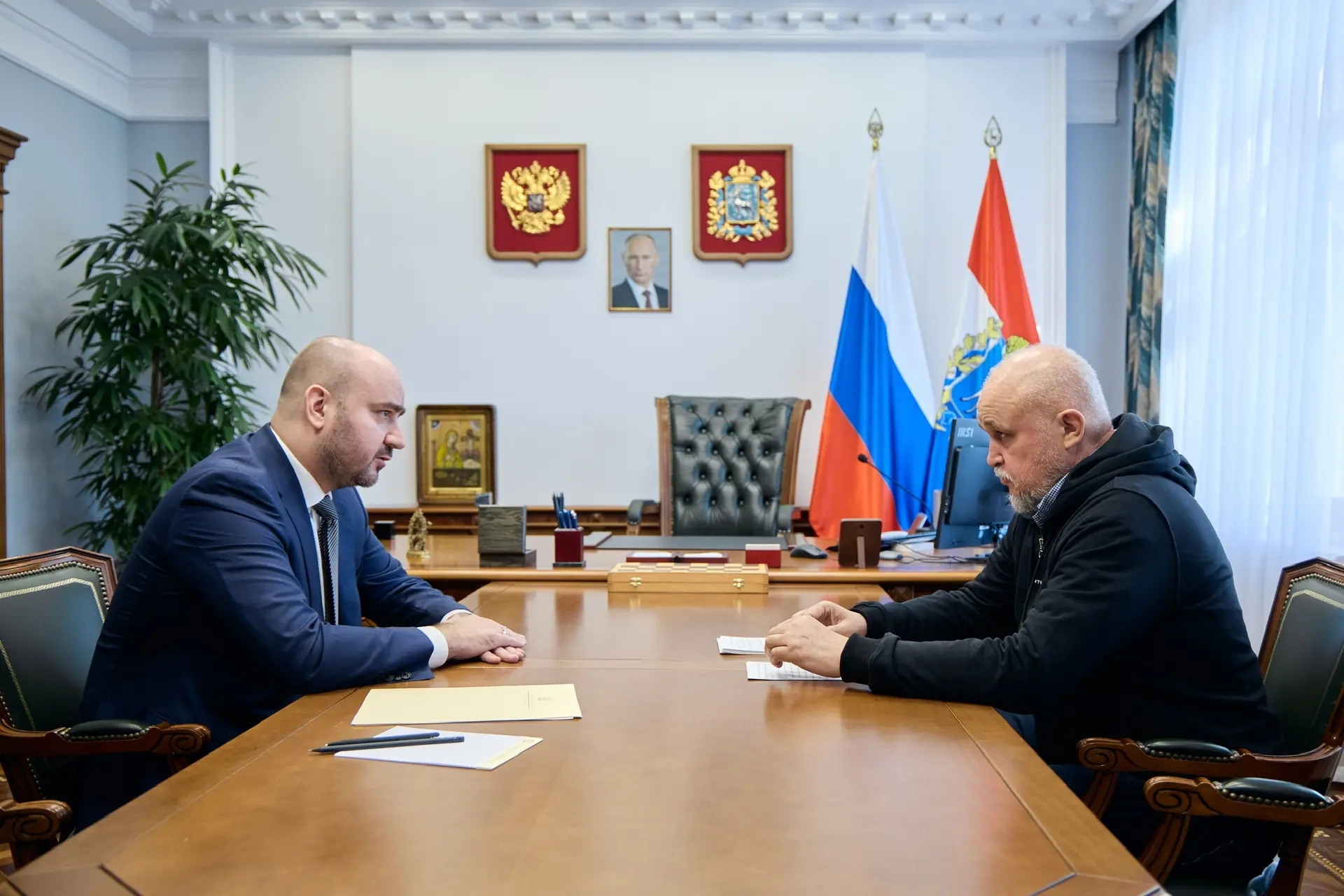 Губернатор Вячеслав Федорищев встретился с министром энергетики РФ Сергеем Цивилевым в Самаре