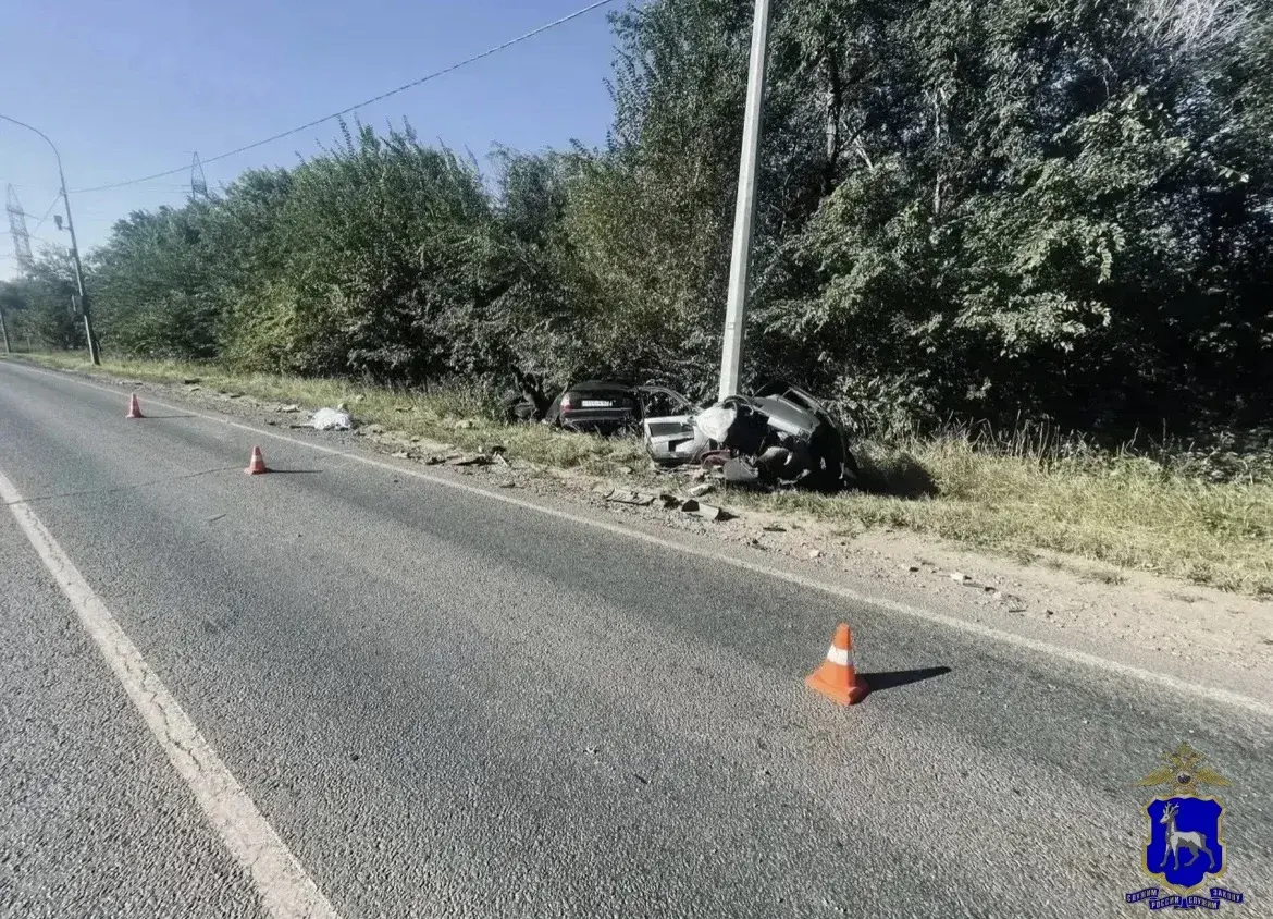 Смертельное ДТП под Самарой: водитель LADA Priora врезался в столб