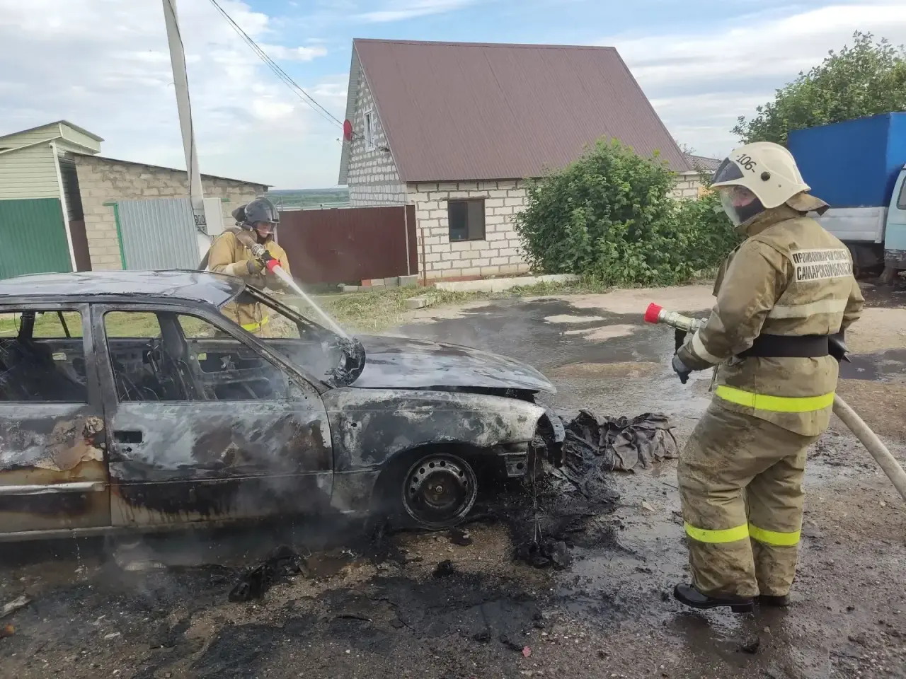 В Октябрьске 13 июля вспыхнула Daewoo Nexia