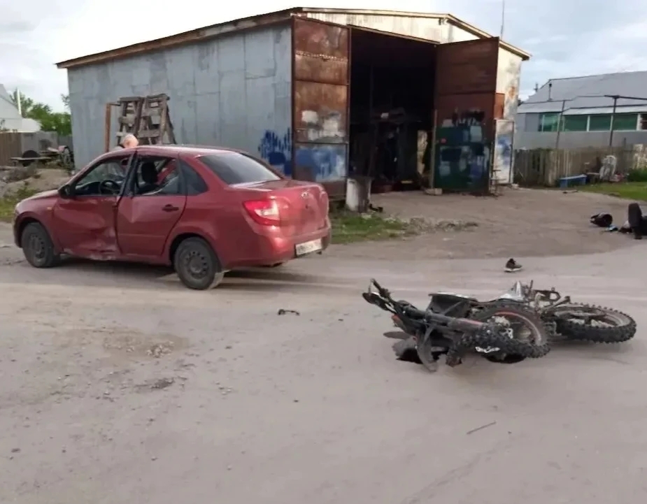 В Шигонском районе 26 мая в ДТП пострадал водитель мотоцикла