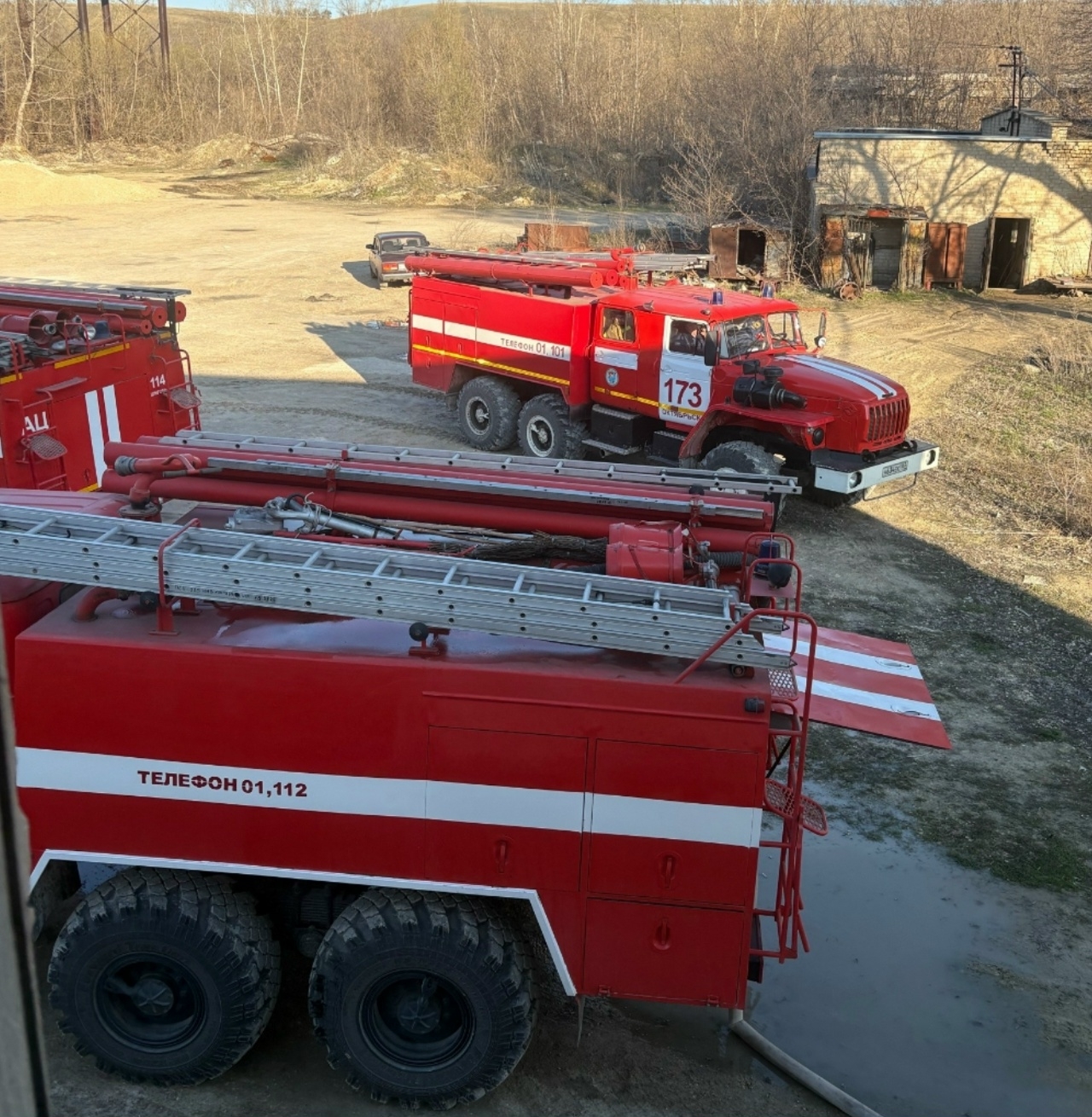Утром 16 апреля вспыхнуло нежилое здание в Сызранском районе