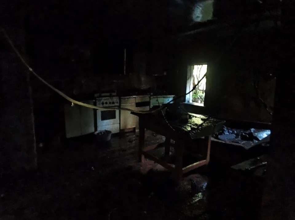 В Степановке горел частный дом на 15 "квадратах"