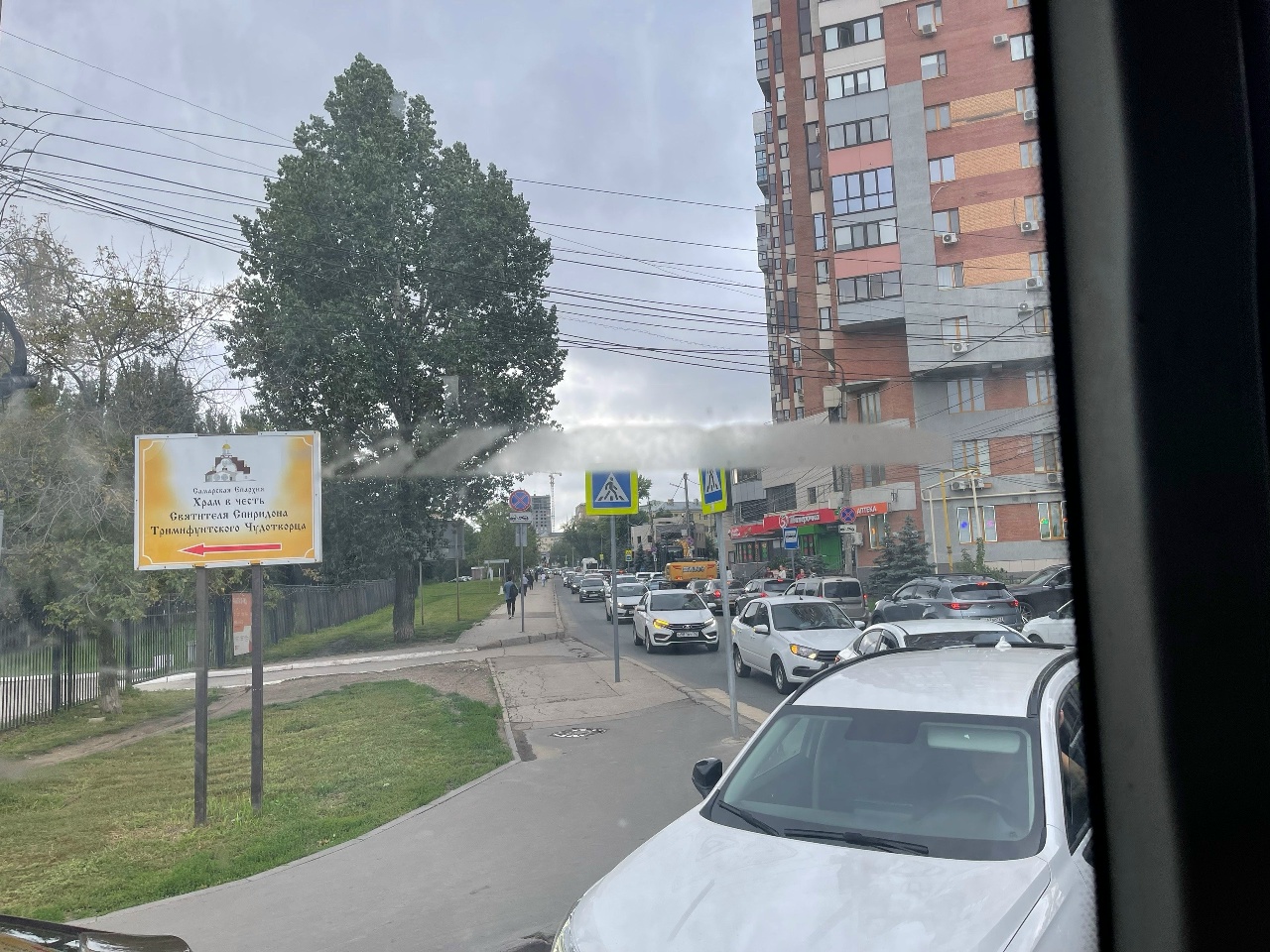 Самарцы 10 августа встали в пробке из-за замены трамвайных путей на Ново-Садовой