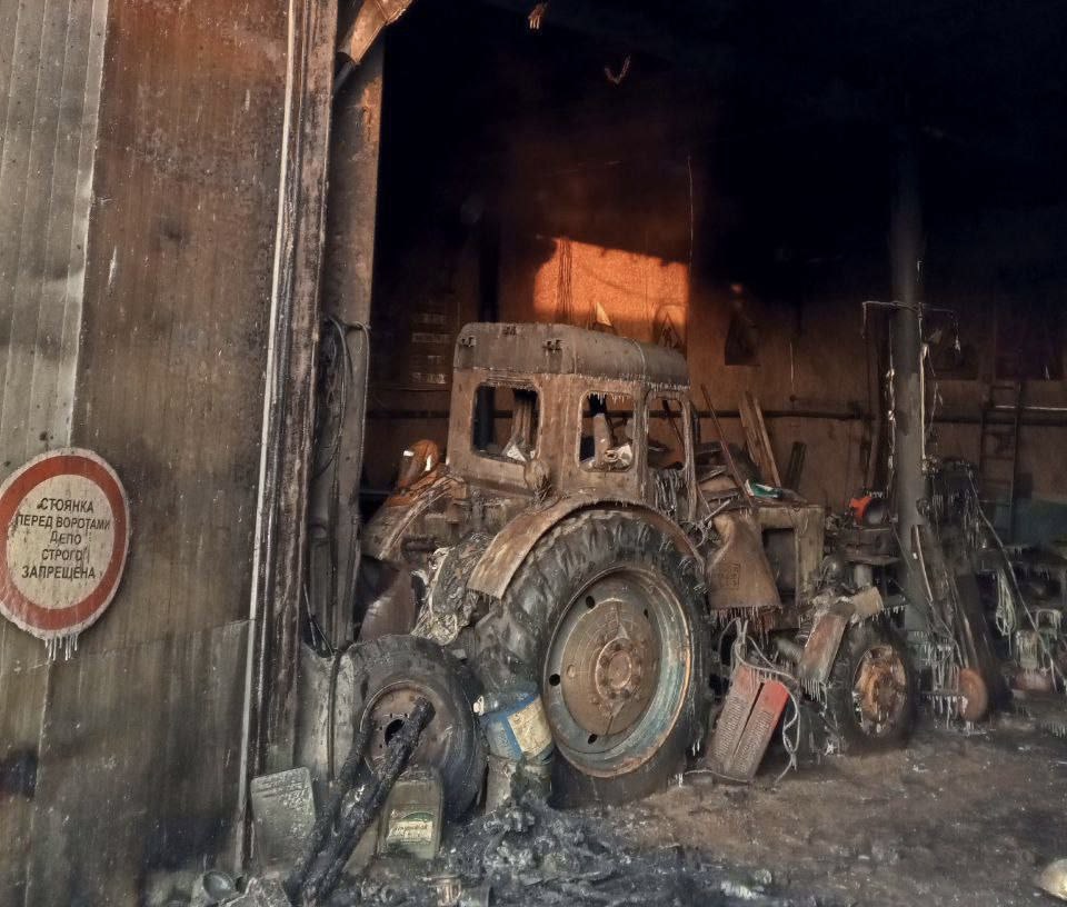 В Самарской области 18 января около 4 часов тушили пожар в частном гараже