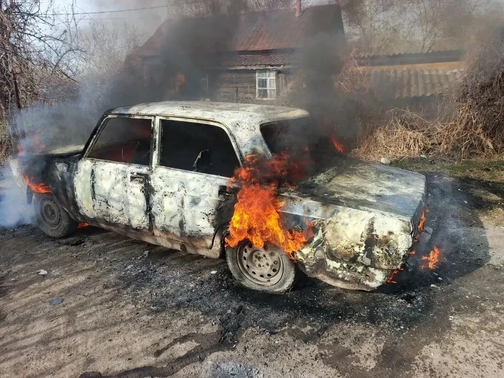 В Октябрьске 18 апреля сгорела легковушка