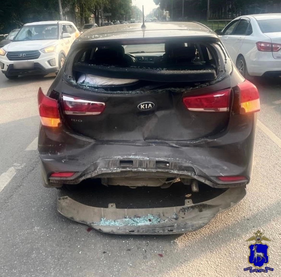 В Самаре 33-летний водитель на грузовике протаранил Kia Rio