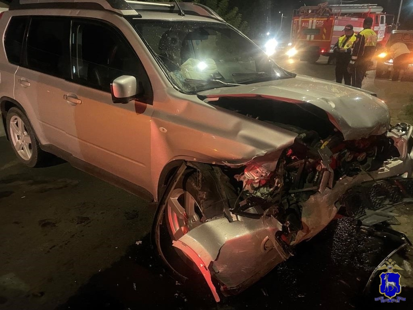 В Самаре начинающий водитель на "Гранте" врезался в Nissan