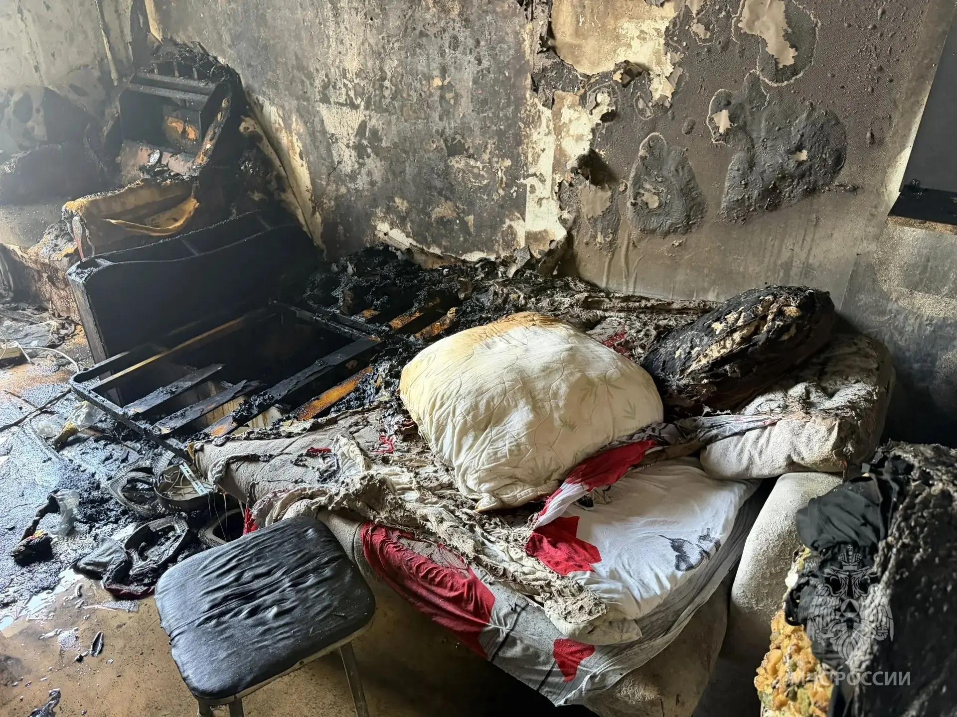 Женщину спасли во время пожара в Тольятти