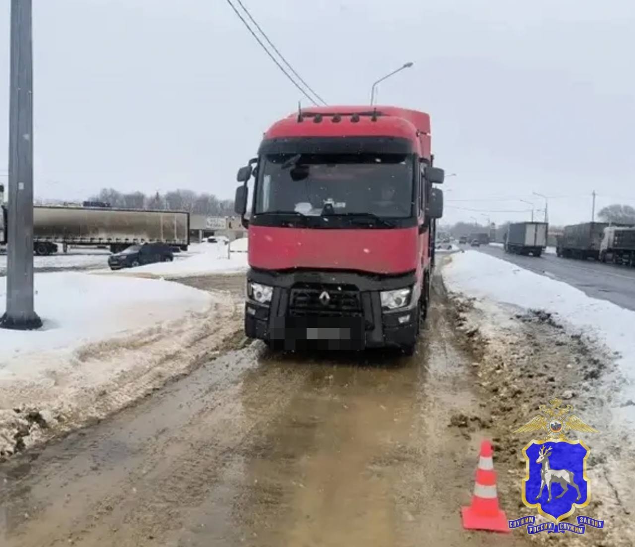 В Самарской области на трассе фура сбила мужчину