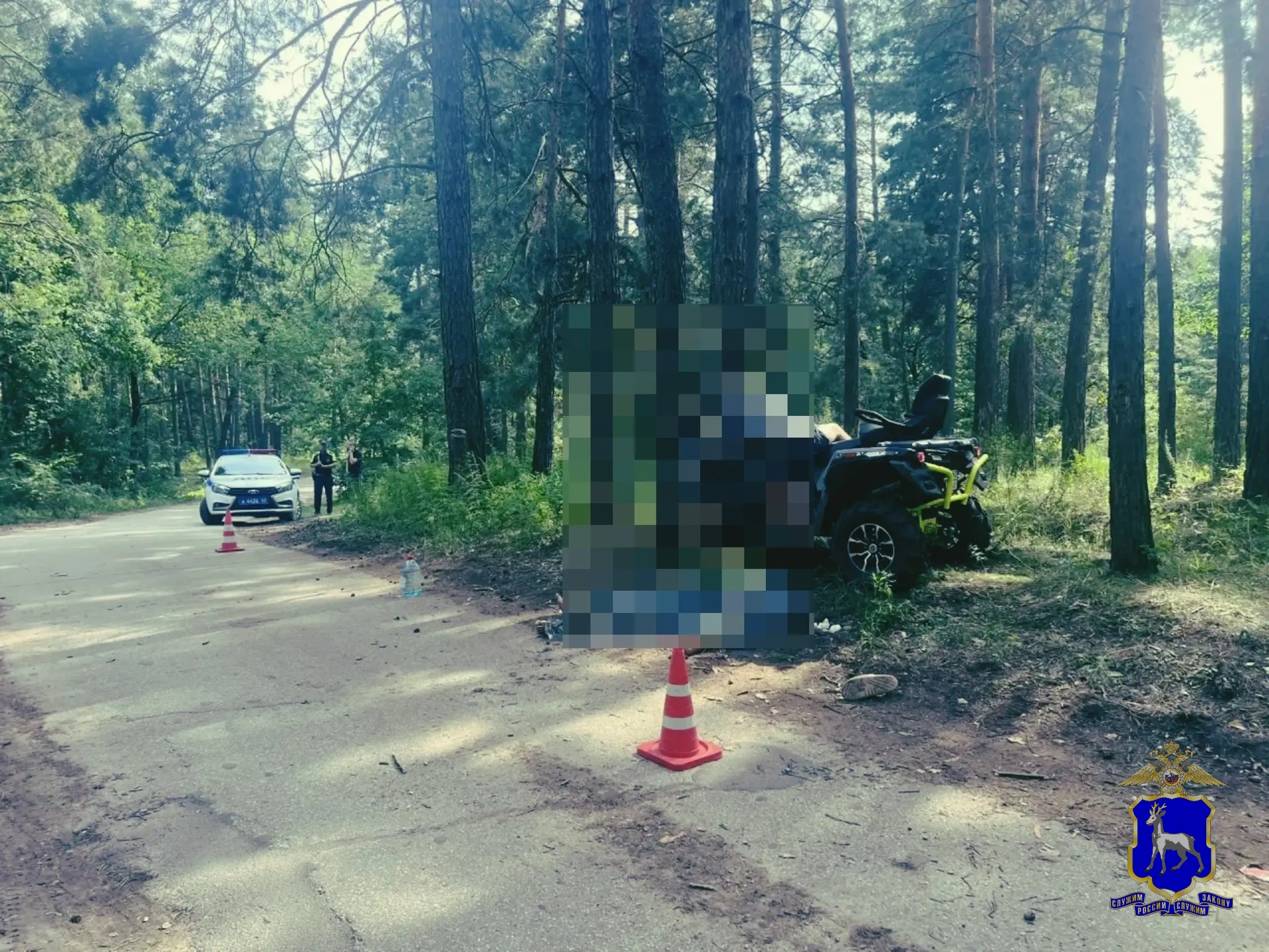 Погибли двое: квадроцикл врезался в дерево на лесной тропе в Самарской области