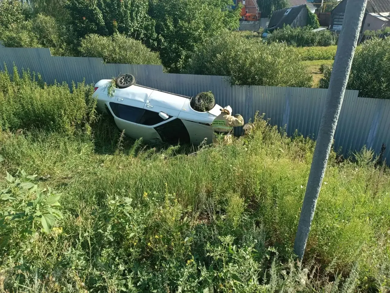 В поселке Курумоч 6 августа столкнулись два автомобиля