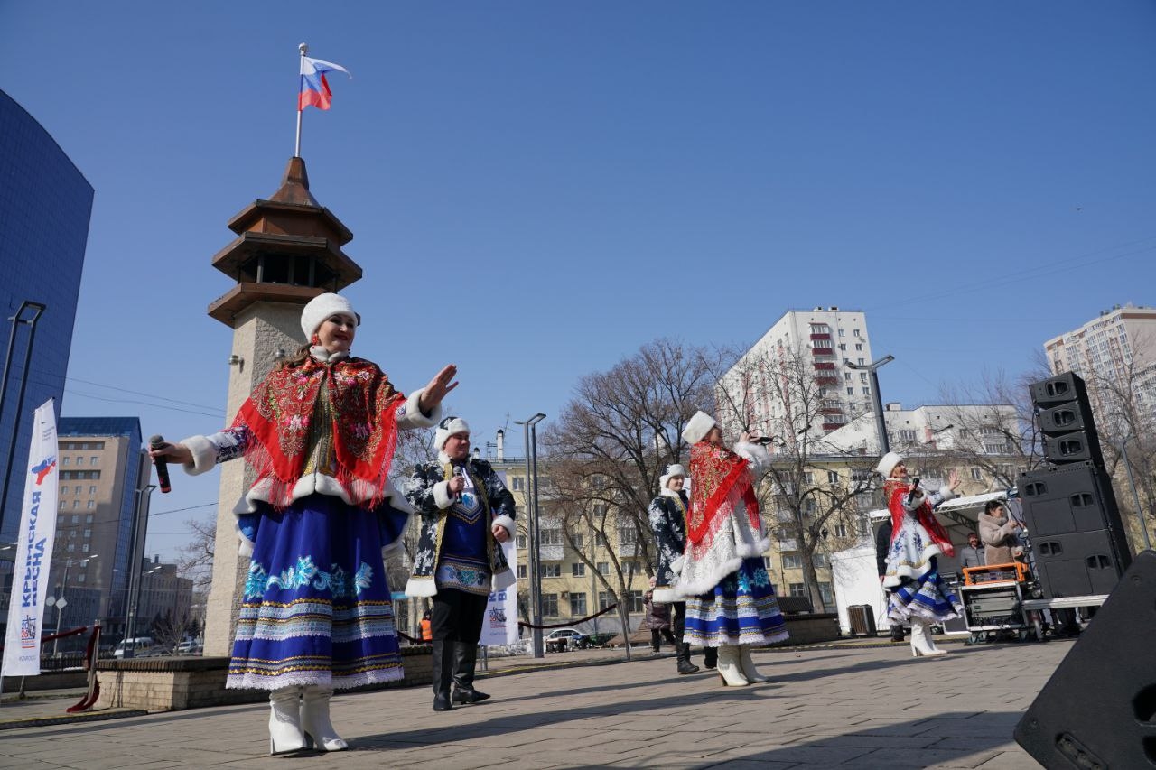 14 марта Самарская область встретила патриотический автопробег "Крым — Россия! Навсегда!"